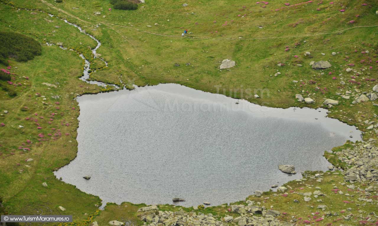 Lacul glaciar Iezer din Pietrosul Rodnei 360-Taul-Iezer