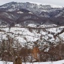 Baia Sprie (Chiuzbaia): Din Chiuzbaia pe vârful Poca si vârful Blidar, iarna